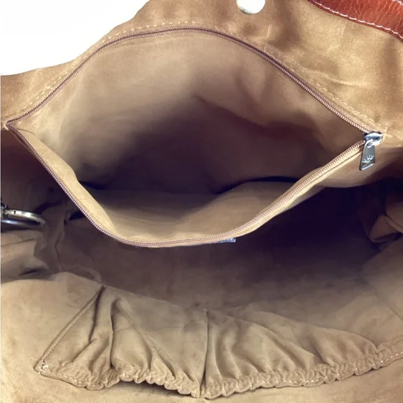 Patricia Nash Cinnamon Benvenuto Tote-Quilted Distressed Leather & Wallet - Picture 6 of 10